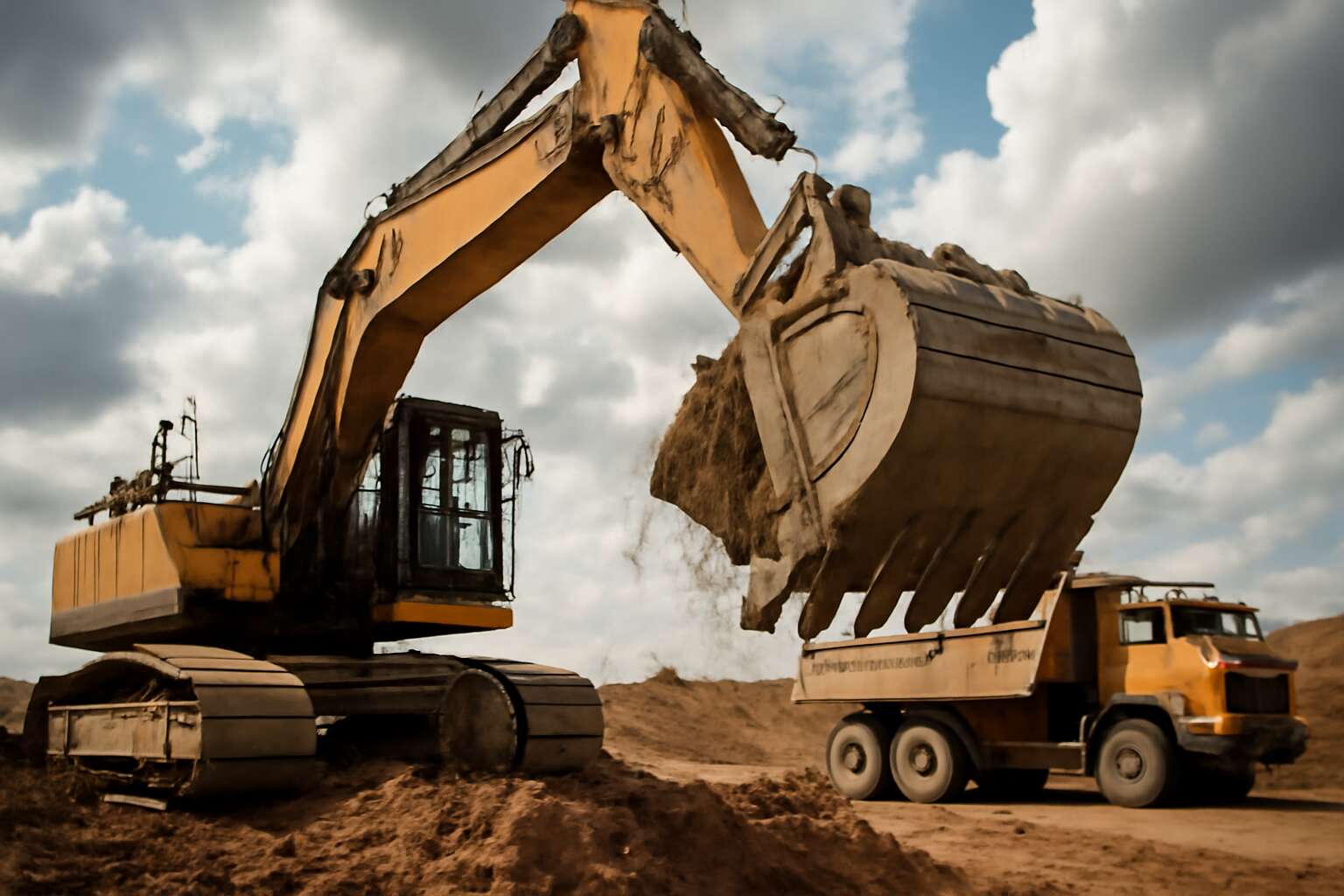 is excavator a truck