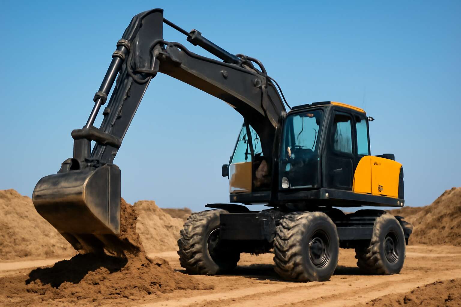 excavator without tracks