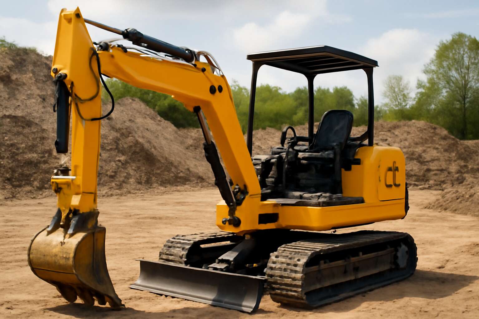 excavator without cab