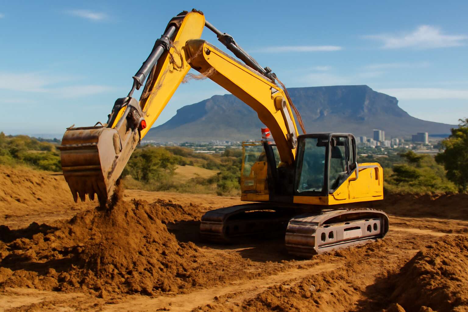 excavator rate per hour in south africa