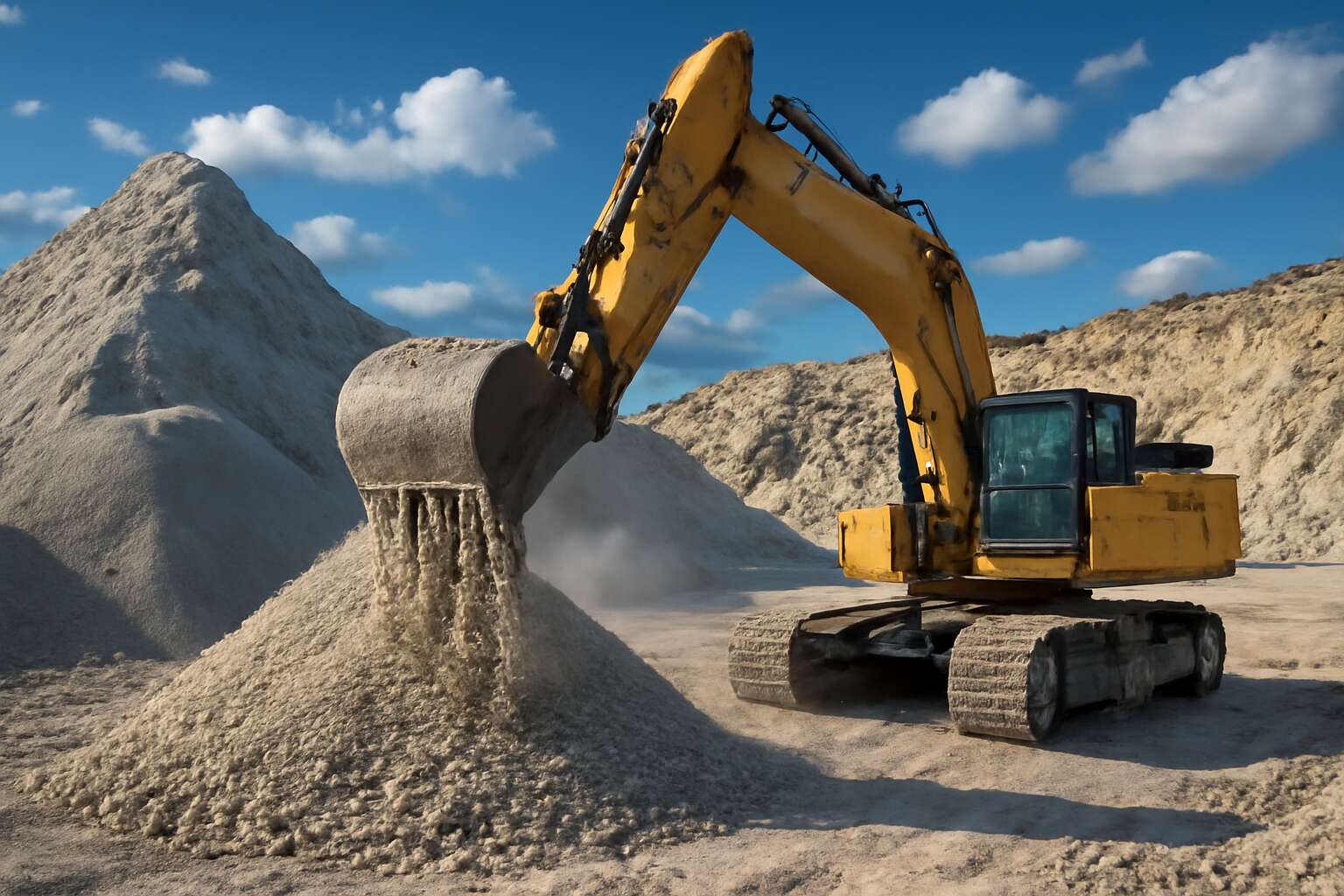 excavator quarry