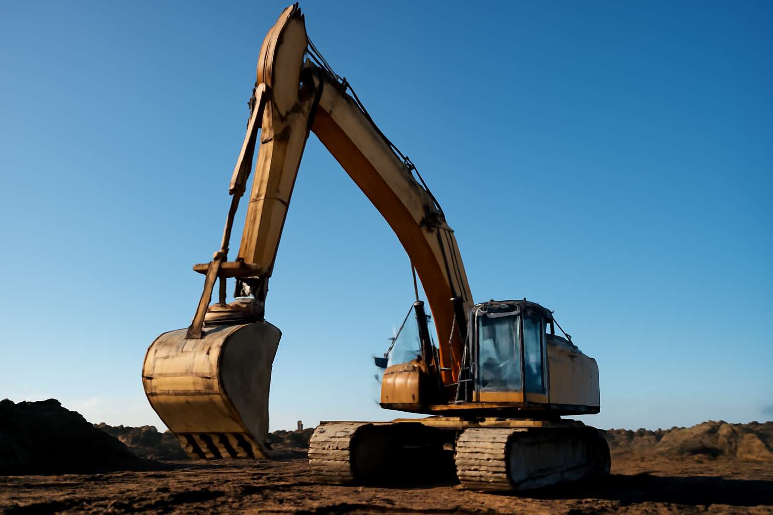 excavator height