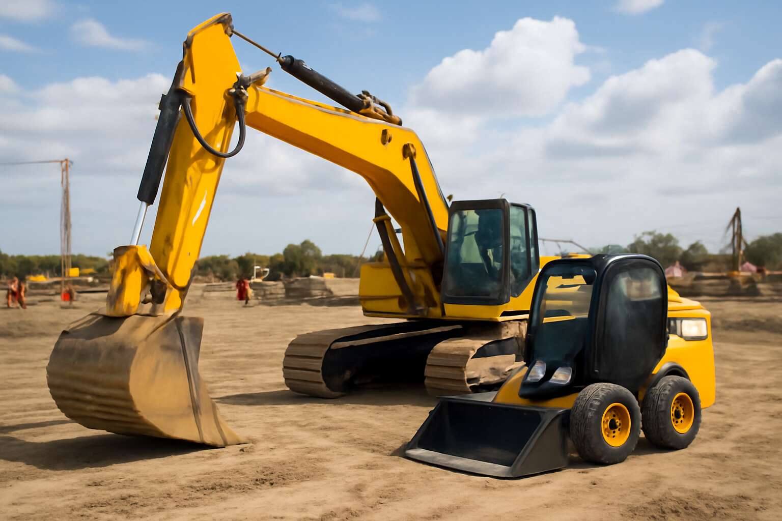 excavator vs jcb