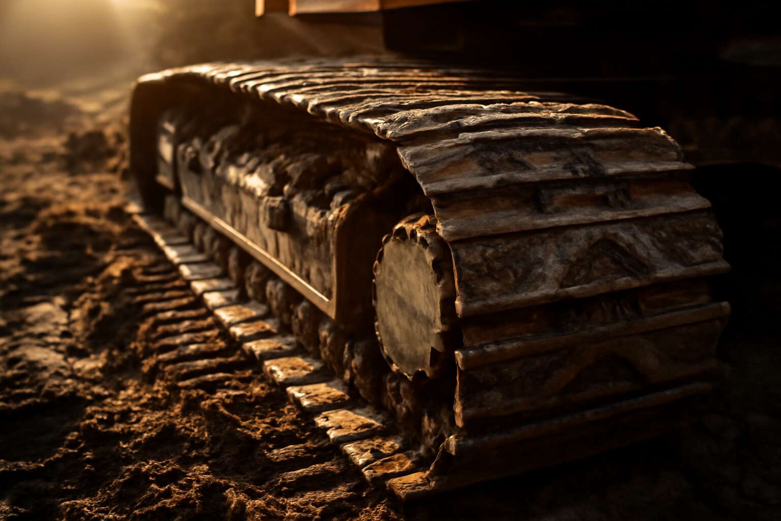 are excavator tracks directional