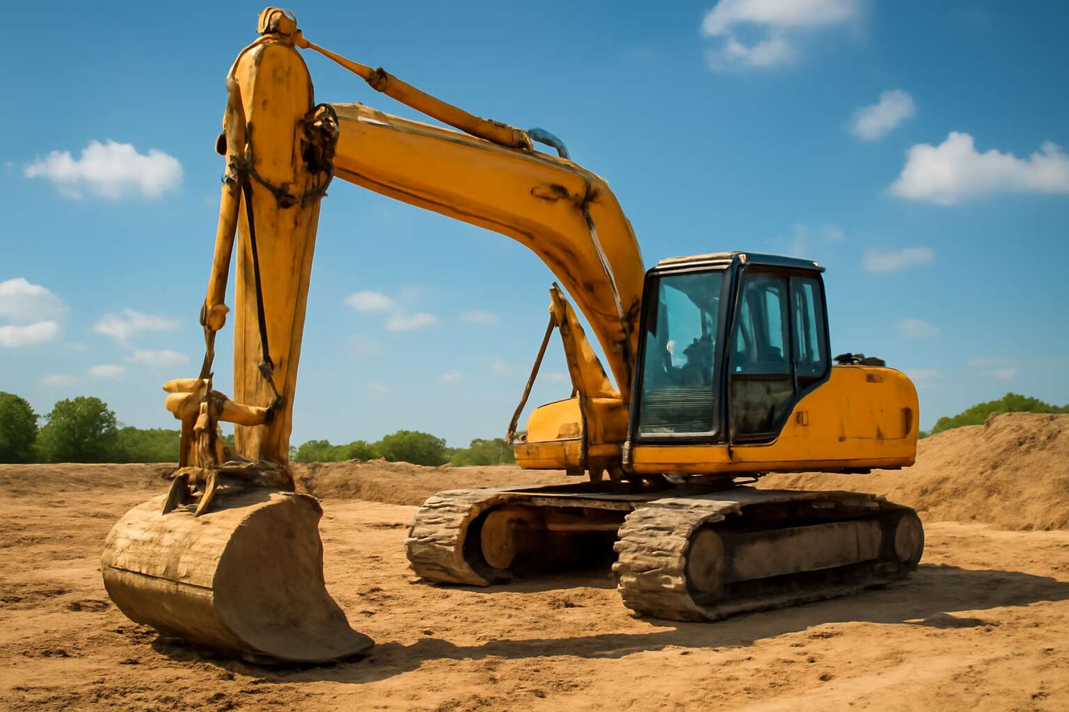 used excavator