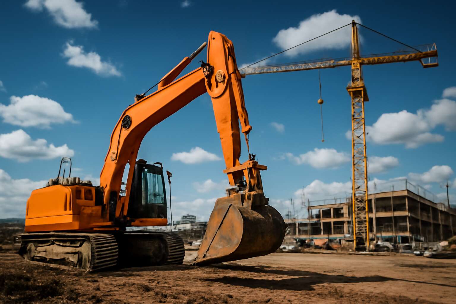 excavator vs crane