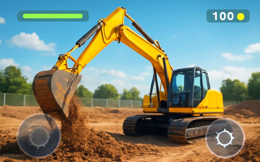 Dominate the Construction Site in this excavator game adventure