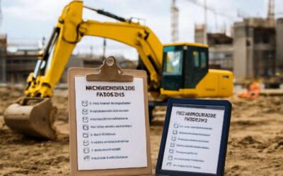 Powerful Precautions: excavator checklist pdf for safe, efficient site ops.