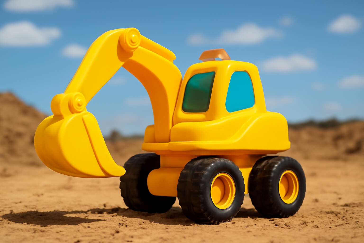 excavator looks like toy