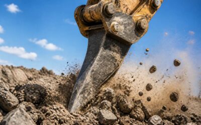 Excavator ripper attachments for tough digging jobs.