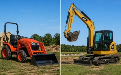 Is excavator a tractor? Key differences explained.
